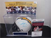 LADAINIAN TOMLINSON SIGNED AUTO CHARGERS MINI