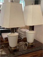 Pair of lamps shades are in good shape nice and