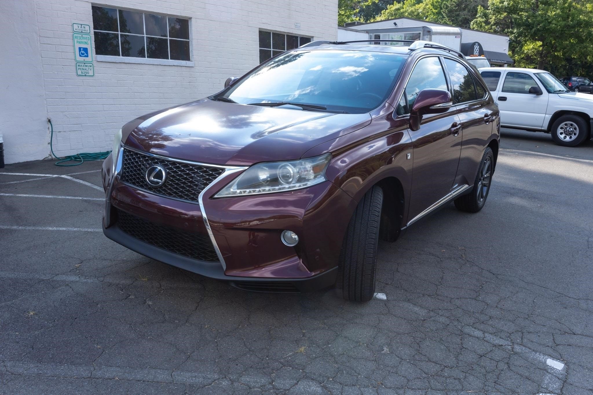 Maroon 2013 Lexus Rx 350 with leather interior