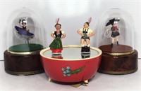 Three Music Boxes with Moving/Dancing