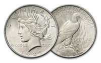 1923 s Better Date BU Grade Peace Silver Dollar