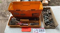 BRASS FITTINGS -TOOL BOX W/ CONTENTS