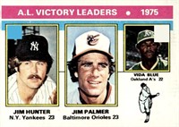 1976 Topps #200 1975 AL Victory Leaders  vg