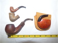 Four assorted pipes