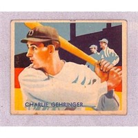 1935 Diamond Stars Charlie Gehringer Crease Free