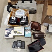 2- Brownie Hawkeye & other cameras, accessories