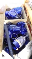 Lot # 4126 - (2) boxlots full of blue cobalt