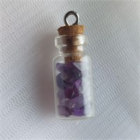 Miniature Bottle of Amethyst