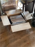 box of lp records albums, all country music