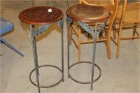 TWO PLANT STANDS