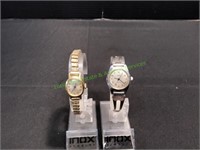 (2) Women's Timex Watch w/Silver & Gold Bands