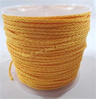 1/4" x 1000' Yellow Hollow Braid Polypropylene NIB