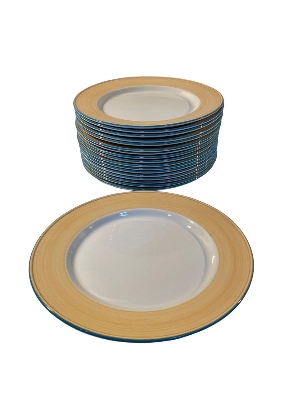 Set (18) Steelite Int. Albalite 12in dinner plates