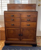 Small Antique Dental Cabinet
