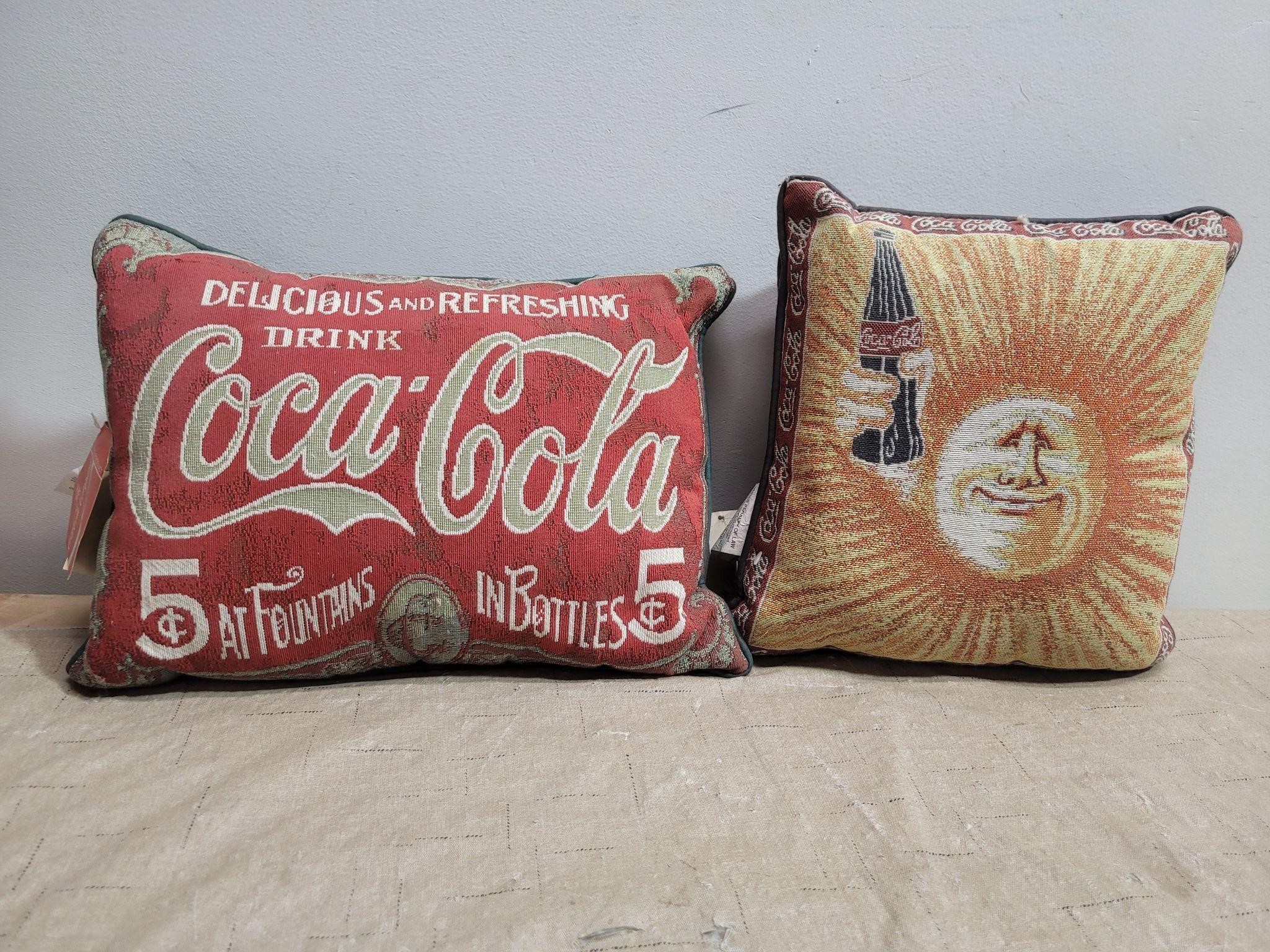 (2) Coca-Cola Pillow's