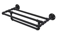 Bayer 18" Wall Mounted Towel Shelf with Towel Bar