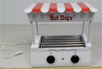 Hot Dog cooker with bun warmer.