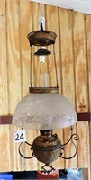 Late 1800s Hanging Oil Light