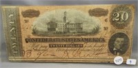 $20 Confederate State of America note February
