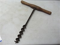 Old Wood Handled Drill