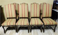Os de Mouton Upholstered High Back Chairs.
