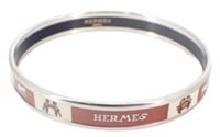 Hermes Thin Enamel Bangle Bracelet