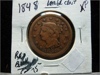 1848 US Large One Cent Coin - Braided