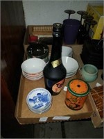 Oriental bowls, old tin, and bonus