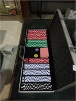 Poker set with case