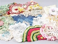 Large Group of Vintage Doilies