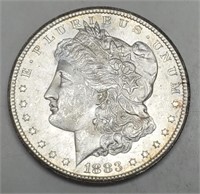 1883-CC Morgan Silver Dollar BU