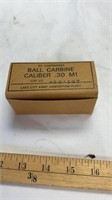 Ball Carbine Caliber .30 M1 50 cartridges