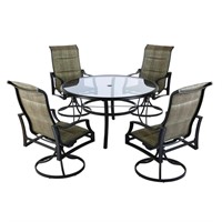 Hampton Bay Statesville 5Pc Padded Patio Set