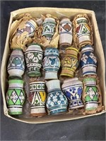 VTG Moroccan Pottery Mini Vases