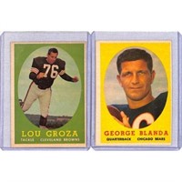 (5) 1958 Topps Football Hall Of Famers