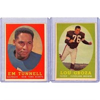 (5) 1958 Topps Football Hall Of Famers