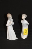 2pc Lladro 8" Boy Blowing a Kiss