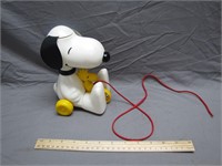 Antique 1970's Snoopy & Woodstock Pull Toy