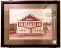 BARTER THEATER IN ABINGDOM, VA PRINT BY ROMA BAKER