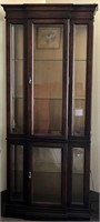 Bevel Glass Lighted Curio Cabinet