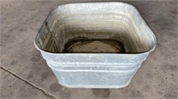 Square Galvanized Washtub *LYS.  NO SHIPPING