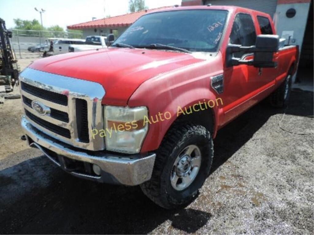 2008 Ford F-350 Diesel 1FTWW31R98EC36104 Red