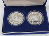 Set of 2- 1794 Liberty Silver Proof 1oz Rounds