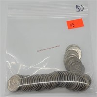 50- Silver Roosevelt Dimes