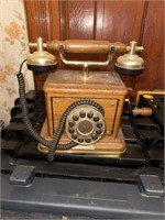 Antique dial phone with gum ball machine