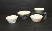 Pottery Bowls Signed By Artist Victor Krause