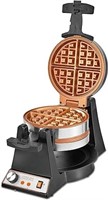 CRUX Double Rotating Belgian Waffle Maker with Non