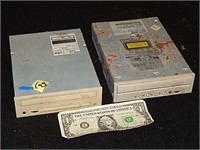 2ct Vintage Computer Disc Drives