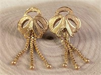 Vintage Custom Made 18K Dangle Earrings
