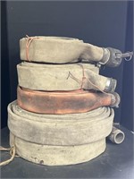 (AJ) Set Of Fire Hoses. Bidding Is 5X The